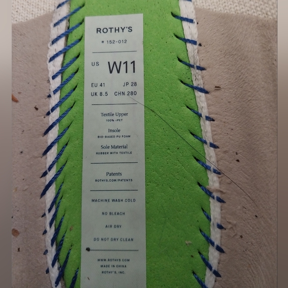 Rothy's The Flat II Diamond Twill Pointed Toe Flats - Picture 8 of 12